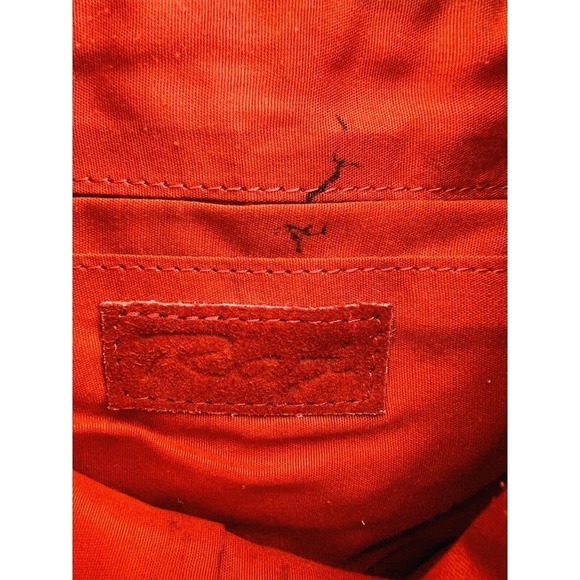 RAJ Red‎ Suede Crossbody Purse Kantha Mirrored Coins Anthropologie - Picture 9 of 10